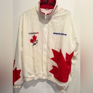 Vintage Team Canada 90’s Athletes Track & Field Mennen Windbreaker Jacket US XL